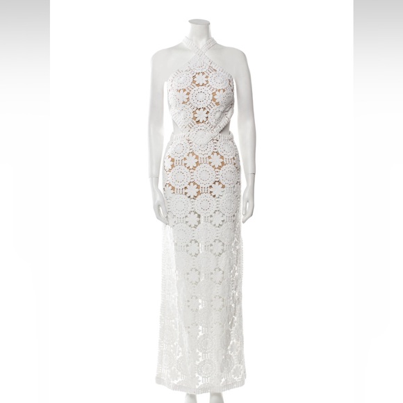 Elie Saab White Crochet Dress - Picture 5 of 16